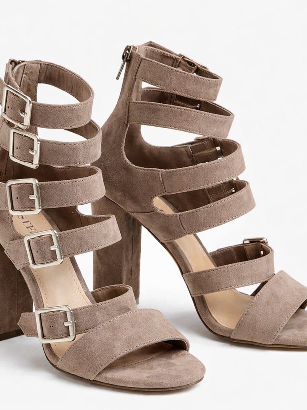 Stylish Tan Dixi Strappy Heeled Sandals